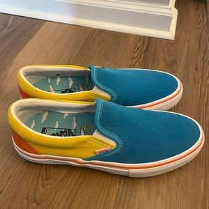 LIMITED EDITION Simpsons x Vans Collab Slip On Bart Shoes